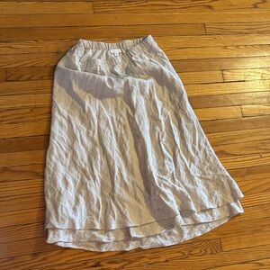 100% Linen J. Jill Skirt